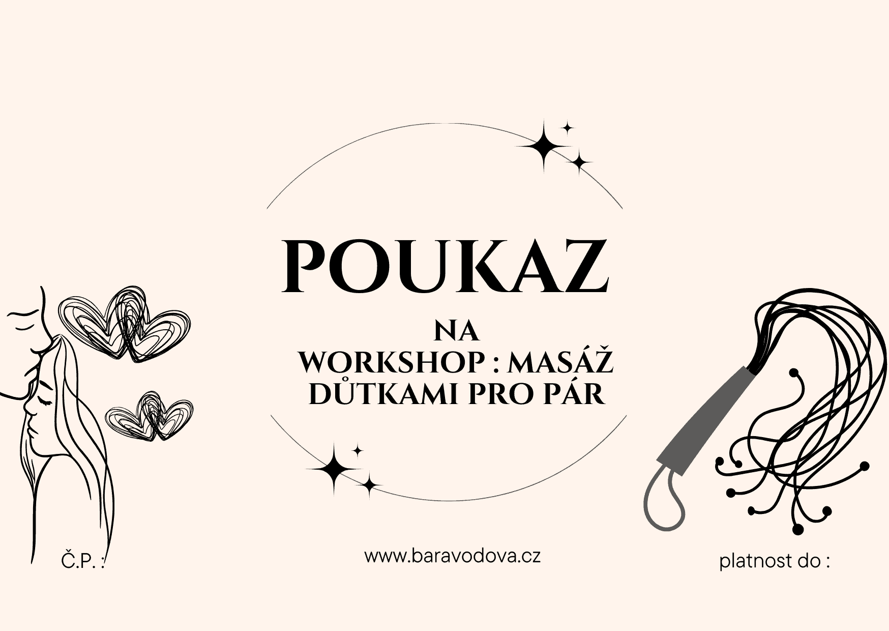 Ukázka dárkového poukazu na workshop